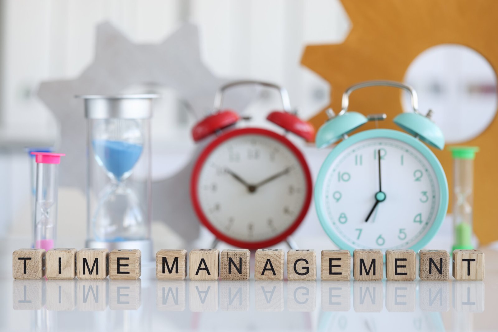 Time Management And Work Time Planning Closeup